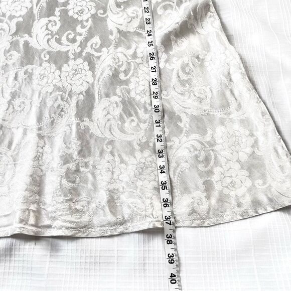 Vintage Jessica Howard Brocade Floral Princess Cut Cream Cocktail Dress - Picture 5 of 14